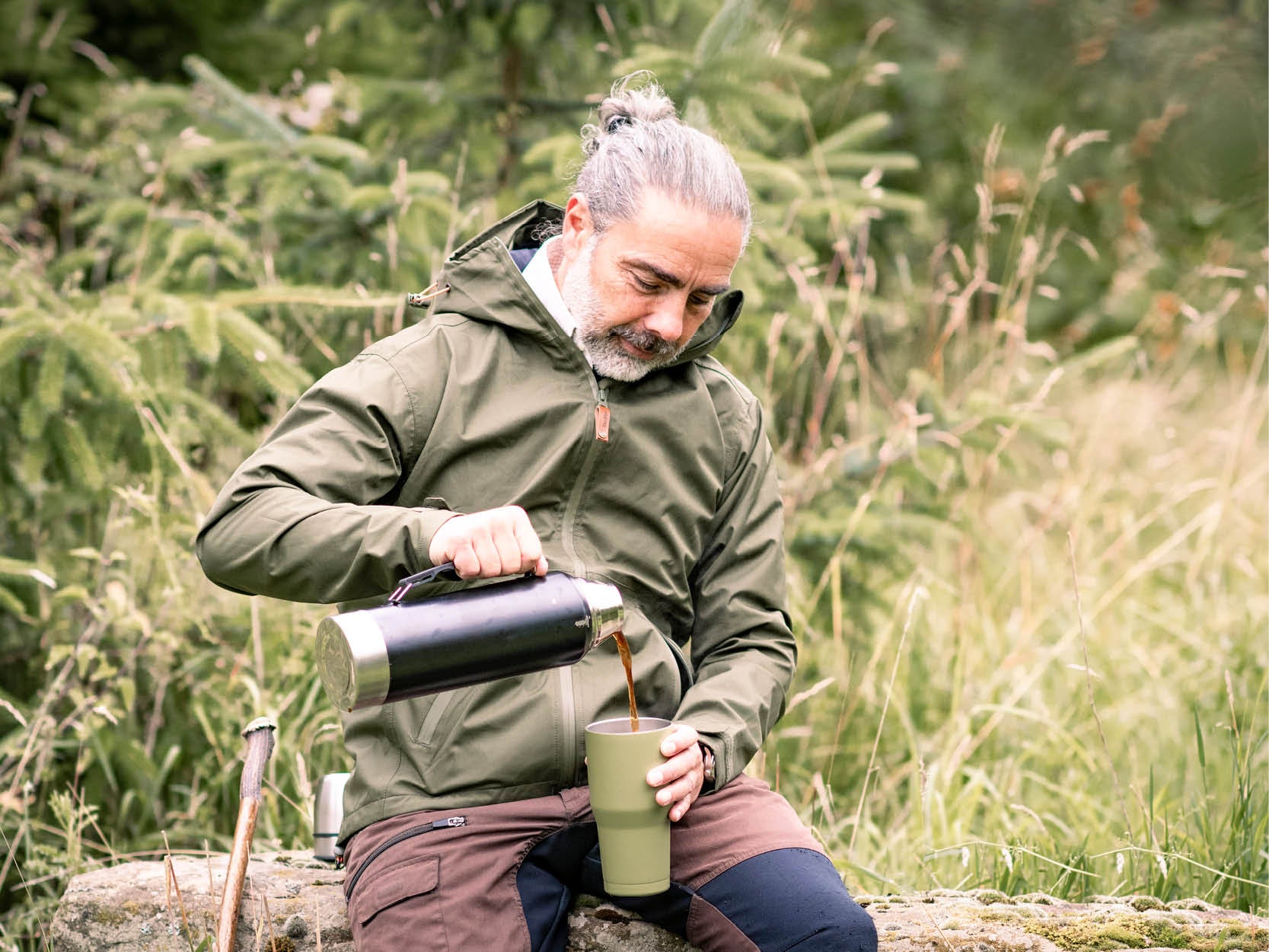 Dedito lightweight jas groen