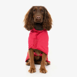 Dog drying coat Raspberry and Dark Chocolate