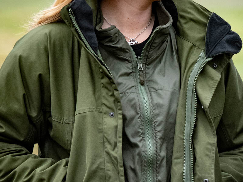 Dedito tussenlaag jack groen