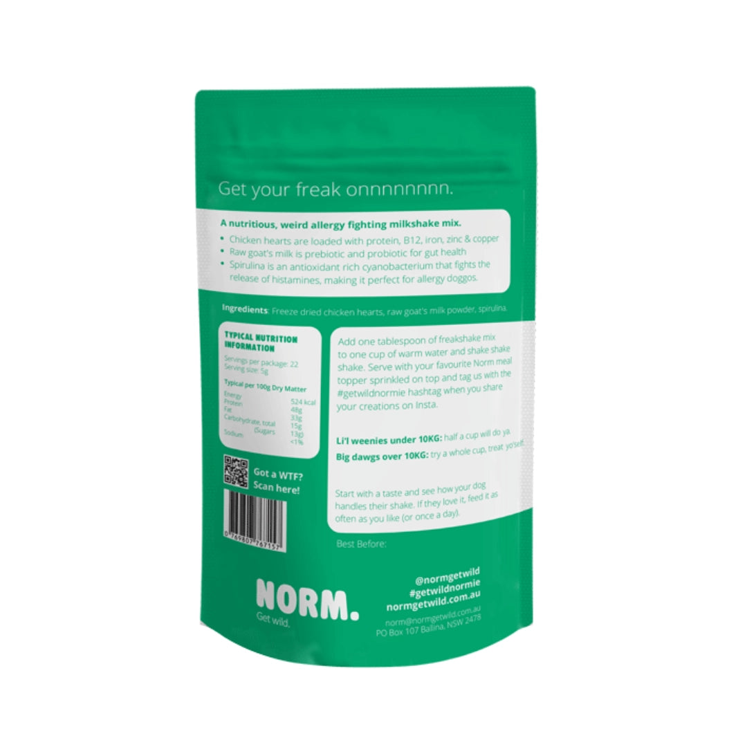 Freakshake - Spirulina en kippenhart